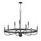 Maxim Lighting Frankie 9-Light Chandelier, Black 14499BK - alternate 1